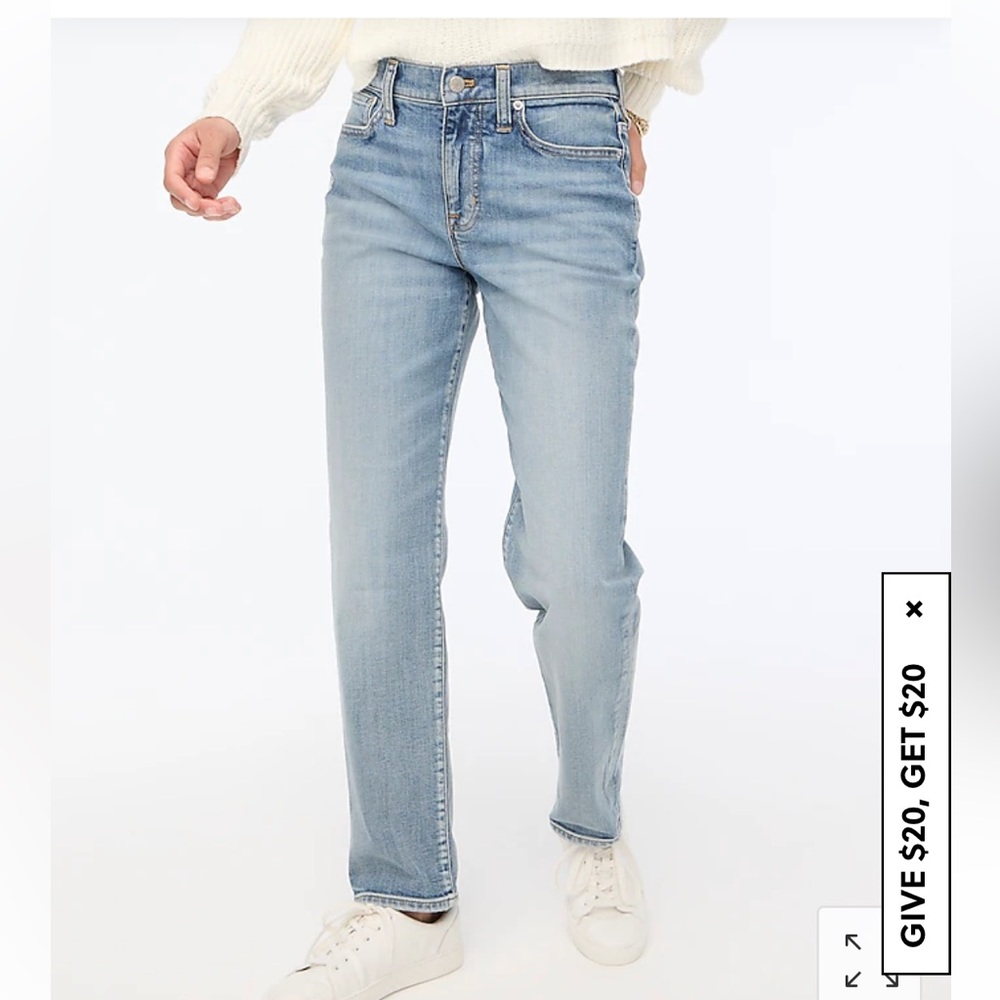 Brand new J Crew Relaxed boyfriend jean in all-day stretch